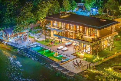 Balu Villa, Hòa Bình (Phú Thọ) tuyệt đẹp khi lên đèn