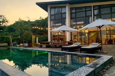 Villa 2 - CV Villa, Ba Vì bể bơi